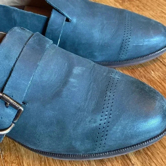 OluKai green leather women’s shoes - mule/loafer- size 7 - front buckle - Picture 8 of 8